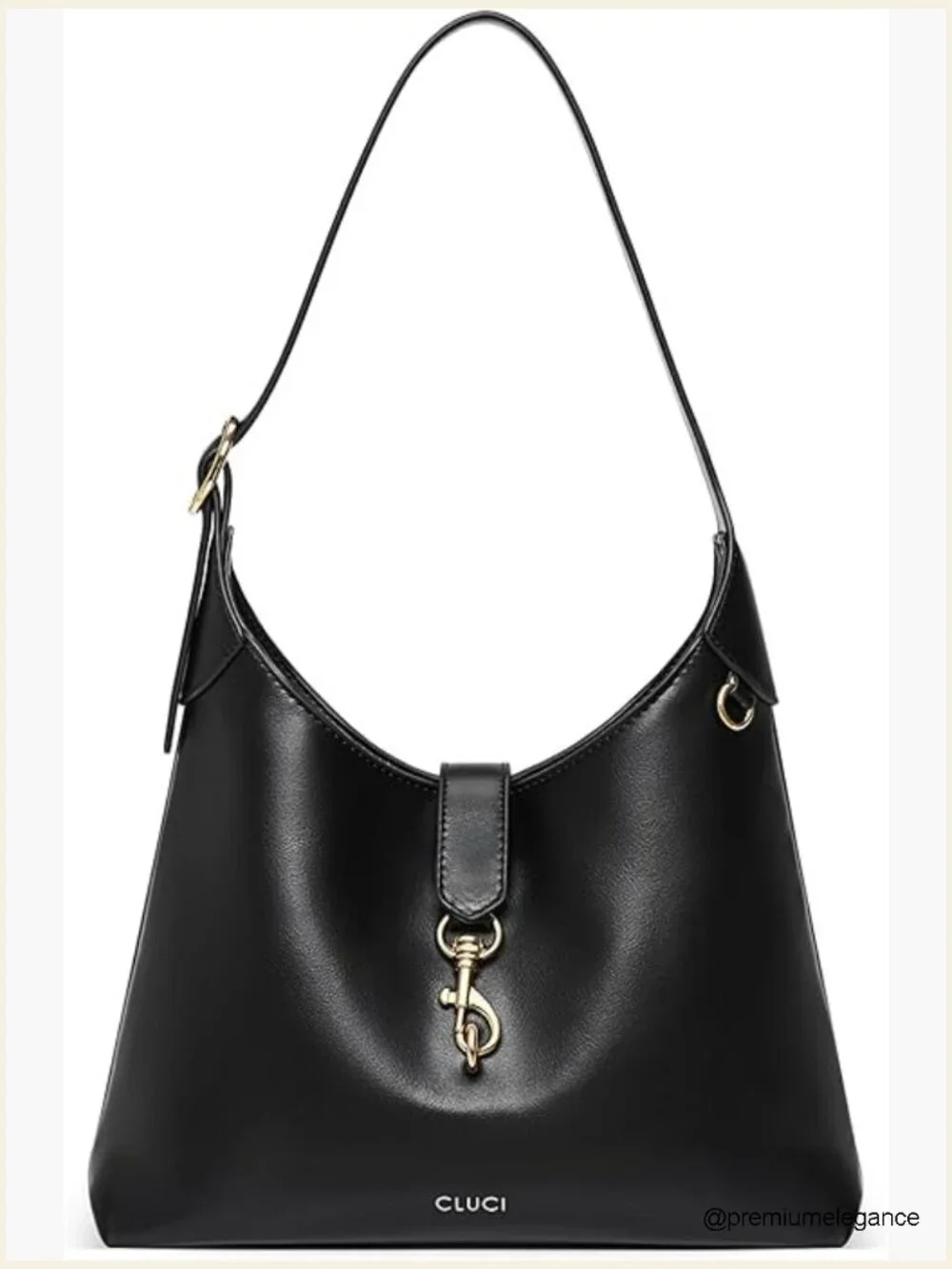 Soft Vegan Leather Hobo Bag with Adjustable Strap Lightweight Shoulder Purse